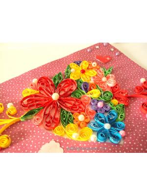 Evergreen Colorful Heart Greeting Card