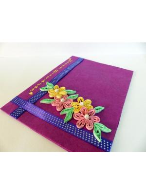 Purple Base Birthday Card