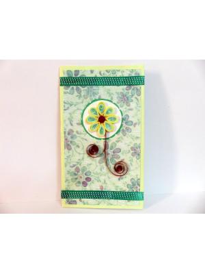Green Theme Printed Base Greeting Card