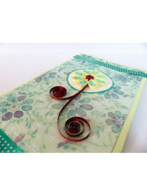 Green Theme Printed Base Greeting Card
