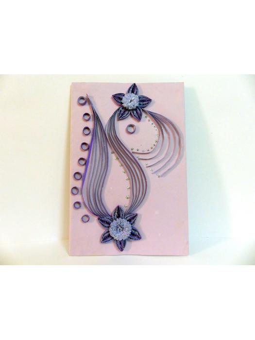 Purple Flowers Greeting Card