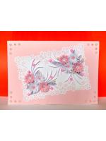 Sweet Pink and White Flowers Greeting Card