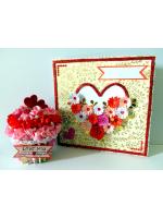 Valentine Combo Gift - Cute Cupcake and Greeting Card