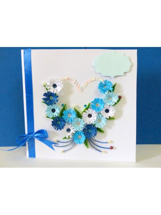 All Blues Heart Greeting Card image