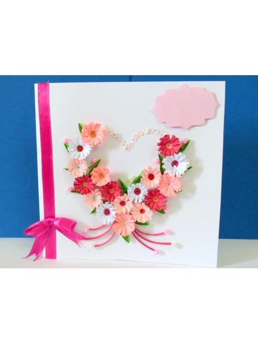 All Pink Heart Greeting Card image