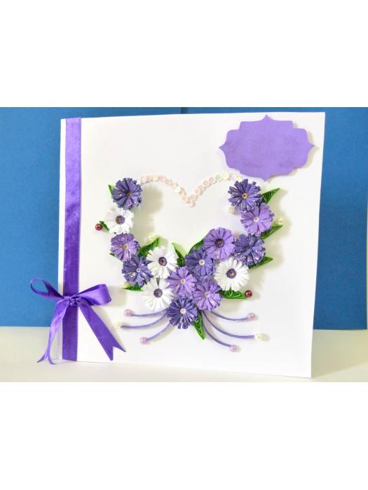 All Purples Heart Greeting Card image