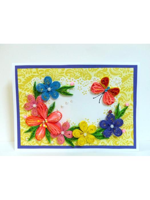 Bright Summer Flowers Greeting Card image