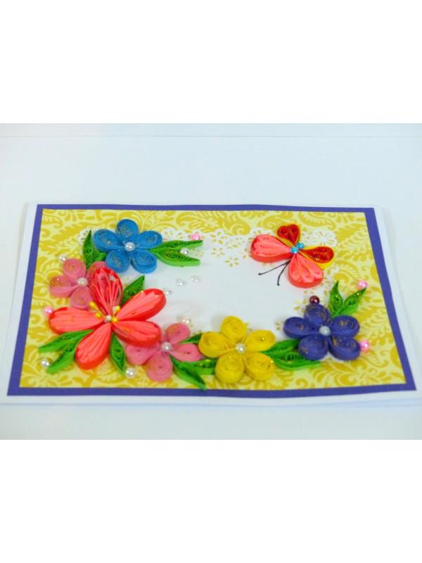 Bright Summer Flowers Greeting Card image