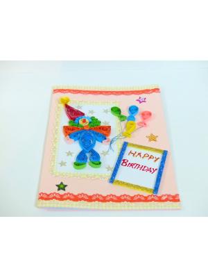 Birthday Joker With Balloons Greeting Card