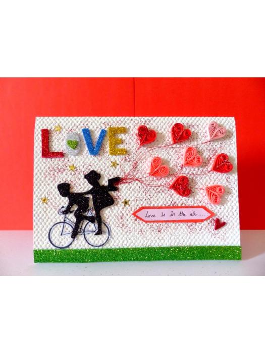 Love is in the air Greeting Card image