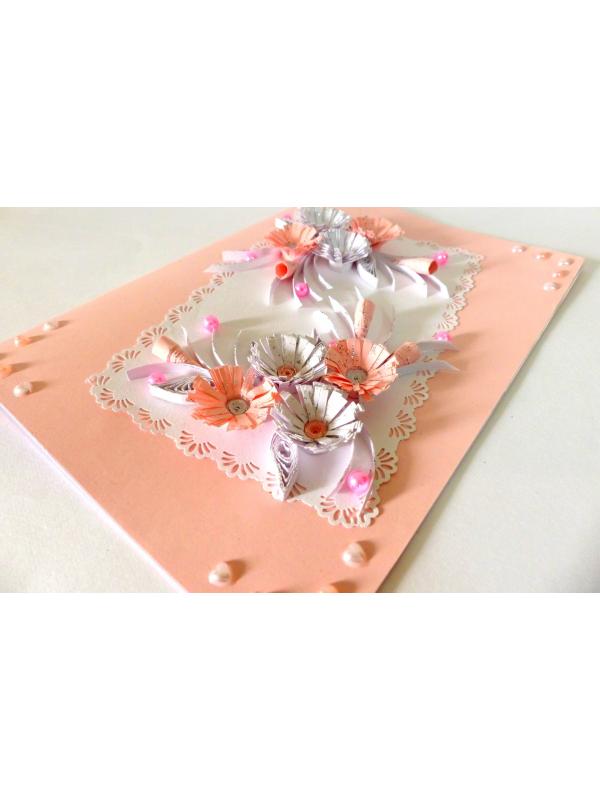 Sweet Pink and White Flowers Greeting Card
