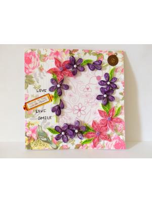 Purple Themed Greeting Card