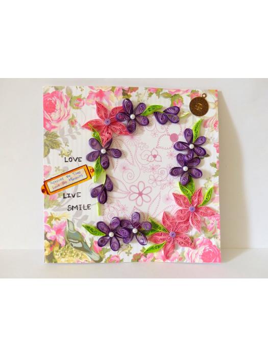 Purple Themed Greeting Card