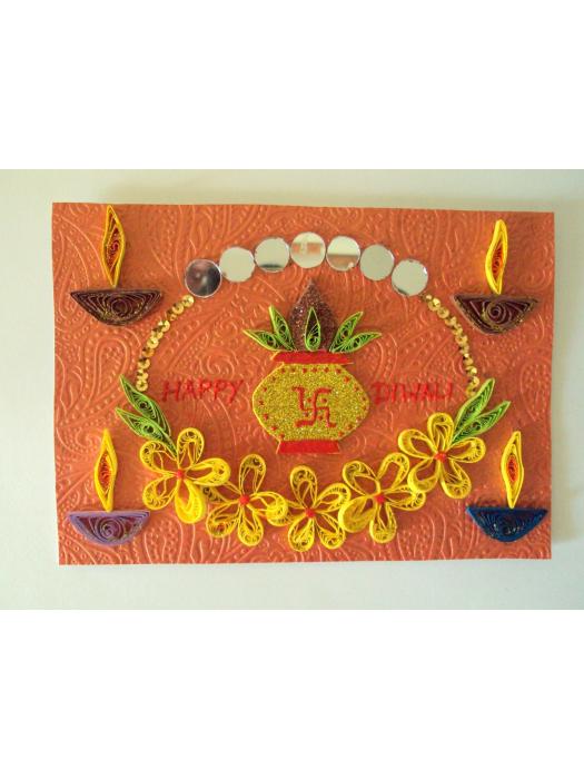 Happy Diwali Greeting Card image