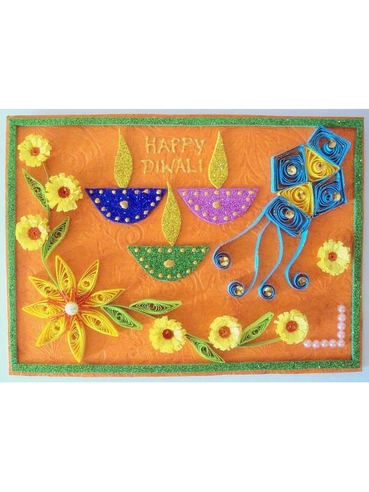 Happy Diwali Greeting Card image