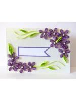 Purple Love Greeting Card- Shaded Flowers "Limited Edition"