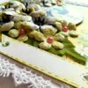 Sparkling white paper flowers handmade greeting card image Sparkling white paper flowers handmade greeting card image
