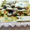 Sparkling white paper flowers handmade greeting card image Sparkling white paper flowers handmade greeting card image