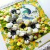 Sparkling white paper flowers handmade greeting card image Sparkling white paper flowers handmade greeting card image