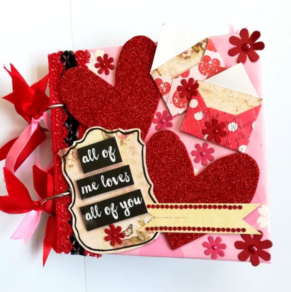 Some Love Moments Handmade Scrapbook Valentine gift image Some Love Moments Handmade Scrapbook Valentine gift image