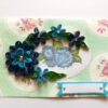 Sparkling Quilled Blue Flowers in Circle Greeting Card image Sparkling Quilled Blue Flowers in Circle Greeting Card image