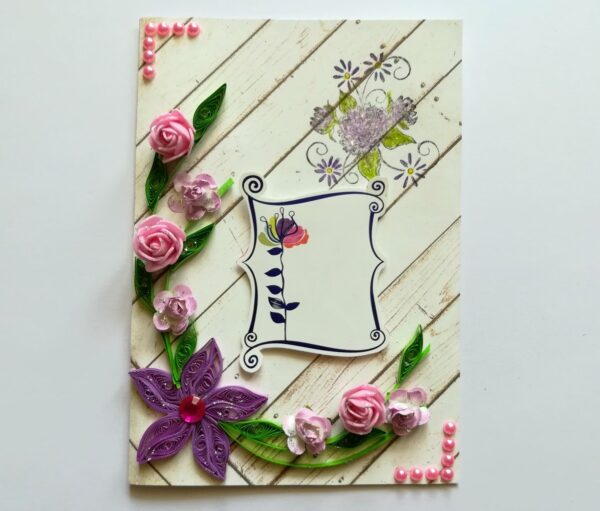 Purple Themed Greeting Card image Purple Themed Greeting Card image