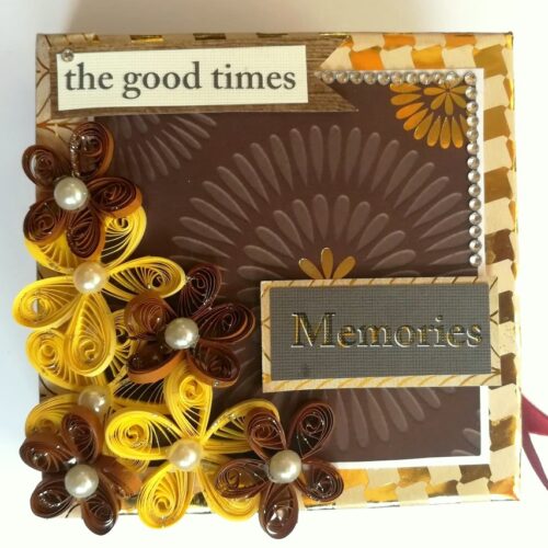 Golden Memories Romantic Mini Scrapbook image