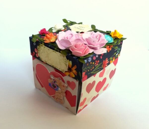 Love and Birthday Explosion Box with box and a mini booklet image Love and Birthday Explosion Box with box and a mini booklet image