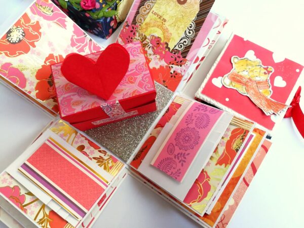 Love and Birthday Explosion Box with box and a mini booklet image Love and Birthday Explosion Box with box and a mini booklet image