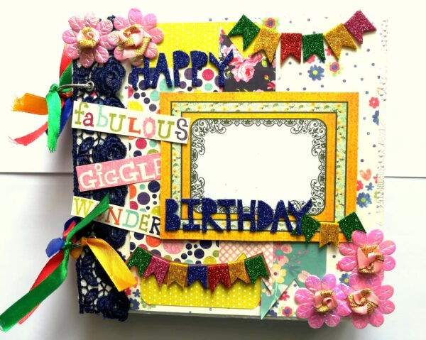 Happy Birthday Handmade scrapbook album image Happy Birthday Handmade scrapbook album image