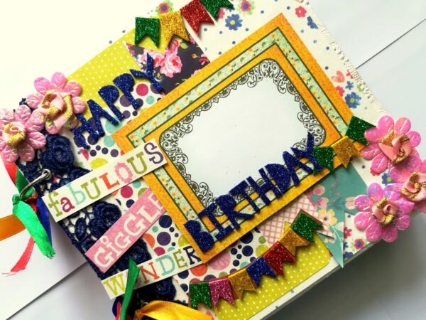Happy Birthday Handmade scrapbook album image Happy Birthday Handmade scrapbook album image
