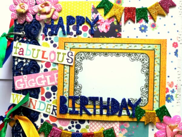 Happy Birthday Handmade scrapbook album image Happy Birthday Handmade scrapbook album image