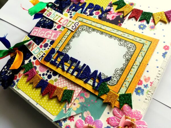 Happy Birthday Handmade scrapbook album image Happy Birthday Handmade scrapbook album image