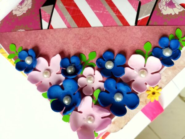 Floral Theme Love Valentine Handmade Scrapbook image Floral Theme Love Valentine Handmade Scrapbook image