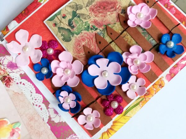 Floral Theme Love Valentine Handmade Scrapbook image Floral Theme Love Valentine Handmade Scrapbook image