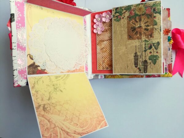 Floral Theme Love Valentine Handmade Scrapbook image Floral Theme Love Valentine Handmade Scrapbook image