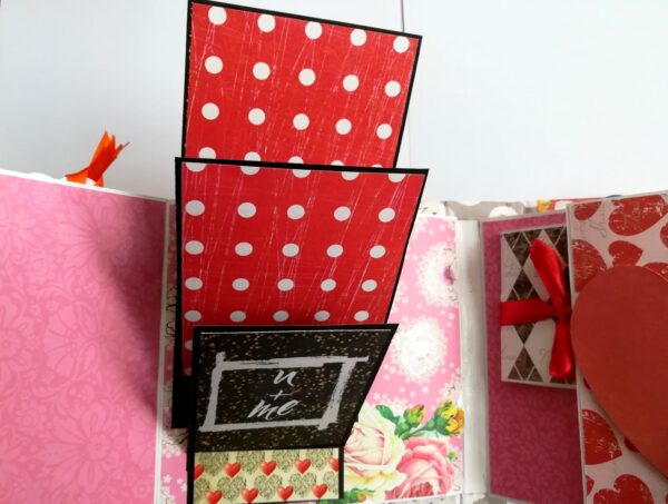 Floral Theme Love Valentine Handmade Scrapbook image Floral Theme Love Valentine Handmade Scrapbook image