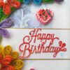Multicolor Flowers Mini Scrapbook Greeting Card image