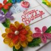 Multicolor Flowers Mini Scrapbook Greeting Card image