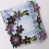 Purple Themed Flowers Mini Scrapbook Greeting Card image Purple Themed Flowers Mini Scrapbook Greeting Card image