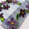 Purple Themed Flowers Mini Scrapbook Greeting Card image Purple Themed Flowers Mini Scrapbook Greeting Card image