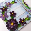 Purple Themed Flowers Mini Scrapbook Greeting Card image Purple Themed Flowers Mini Scrapbook Greeting Card image