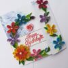 Multicolor Flowers Mini Scrapbook Greeting Card image