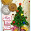 Sparkling Quilled Christmas Tree New Year Greeting Card image Sparkling Quilled Christmas Tree New Year Greeting Card image
