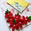 Red Quilled Flowers Corner Greeting Card image Red Quilled Flowers Corner Greeting Card image