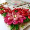 Happy Anniversary Quilled Flowers Greeting Card image Happy Anniversary Quilled Flowers Greeting Card image