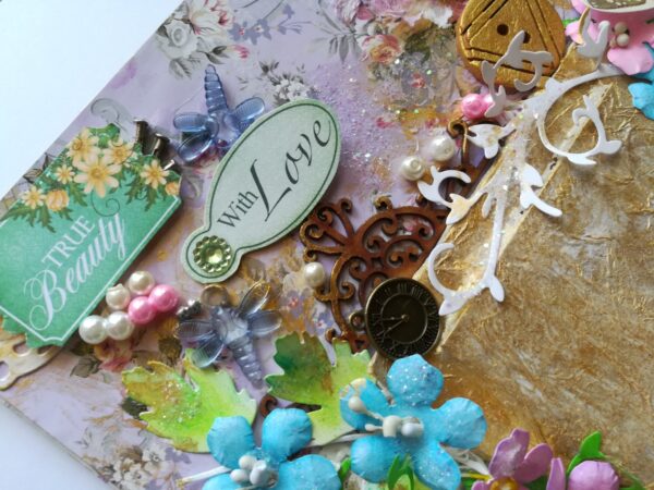 Sparkling Mixed media canvas sparkling Gift Desk Topper image Sparkling Mixed media canvas sparkling Gift Desk Topper image