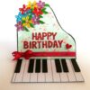 Piano Style Birthday Greeting Card image Piano Style Birthday Greeting Card image