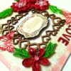 Sparkling Red Quilled Flowers Corner Love Greeting Card image Sparkling Red Quilled Flowers Corner Love Greeting Card image