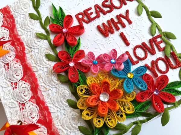 100 Reasons Why I Love You Handmade Scrapbook image 100 Reasons Why I Love You Handmade Scrapbook image